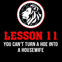 Lesson 11. You can't turn a hoe into a housewife