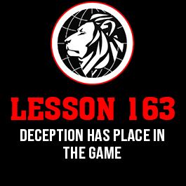 Lesson 163. Deception has place in the game