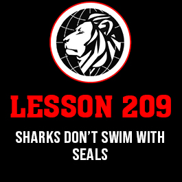 Lesson 209. Sharks don’t swim with seals