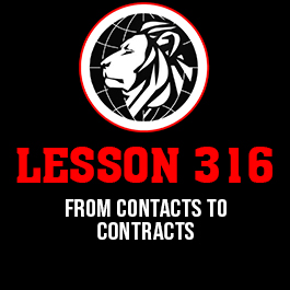 Lesson 316. From contacts to contracts