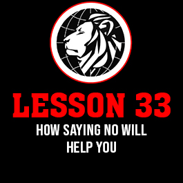 Lesson 33. How saying no will help you